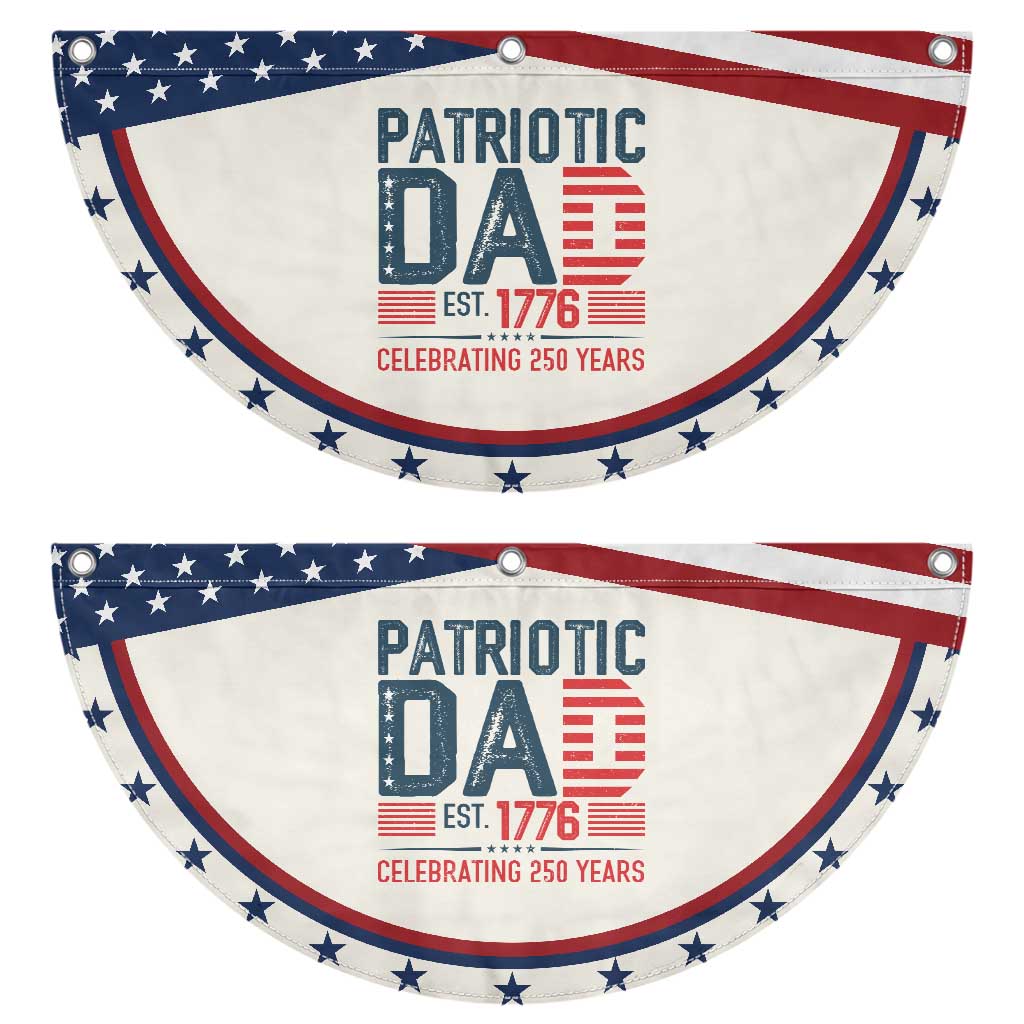 American Dad 250 Years Patriotic Fan Flag Est. 1776 Funny USA Semiquincentennial