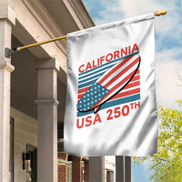 California USA 250th Anniversary Garden Flag US Semiquincentennial Patriotic Surfboard Graphic - Wonder Print Shop