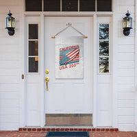 California USA 250th Anniversary Garden Flag US Semiquincentennial Patriotic Surfboard Graphic - Wonder Print Shop