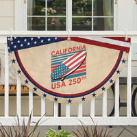 California USA 250th Anniversary Patriotic Fan Flag US Semiquincentennial Surfboard Graphic
