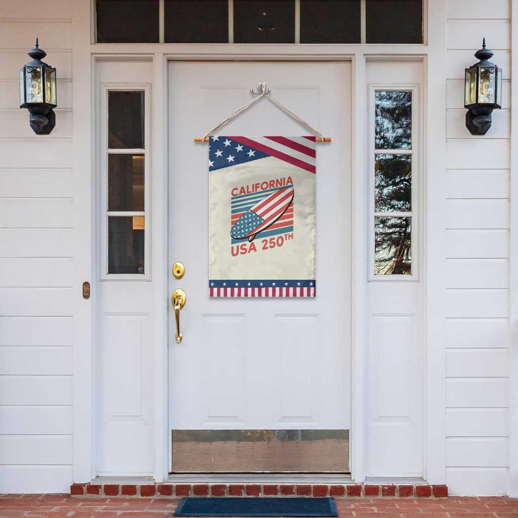 California USA 250th Anniversary Garden Flag US Semiquincentennial Patriotic Surfboard Graphic
