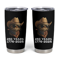 Cool Cowboy Cat 250 Years Tumbler Cup Funny Patriotic 1776 to 2026 US Semiquincentennial - Wonder Print Shop