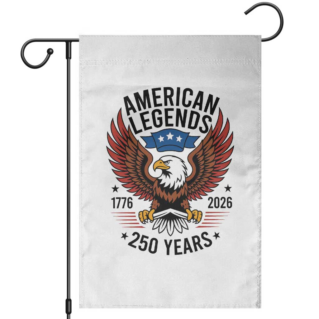 American Legends Eagle Garden Flag 250 Years Patriotic Heritage 1776 to 2026 Semiquincentennial - Wonder Print Shop