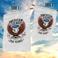 American Legends Eagle Garden Flag 250 Years Patriotic Heritage 1776 to 2026 Semiquincentennial - Wonder Print Shop