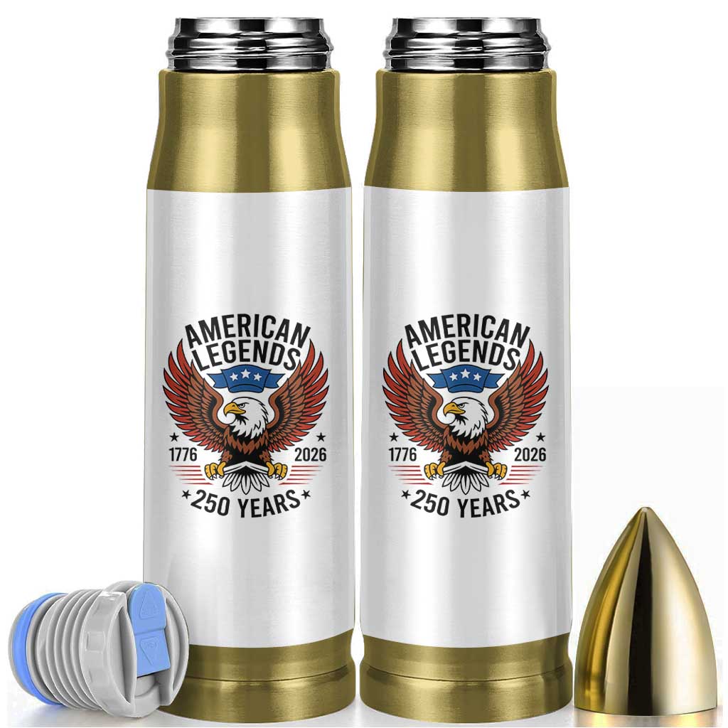 American Legends Eagle Bullet Tumbler 250 Years Patriotic Heritage 1776 to 2026 Semiquincentennial - Wonder Print Shop