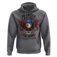 American Legends Eagle Hoodie 250 Years Patriotic Heritage 1776 to 2026 Semiquincentennial - Wonder Print Shop