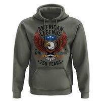American Legends Eagle Hoodie 250 Years Patriotic Heritage 1776 to 2026 Semiquincentennial - Wonder Print Shop