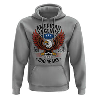 American Legends Eagle Hoodie 250 Years Patriotic Heritage 1776 to 2026 Semiquincentennial - Wonder Print Shop
