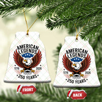 American Legends Eagle Ceramic Ornament 250 Years Patriotic Heritage 1776 to 2026 Semiquincentennial - Wonder Print Shop