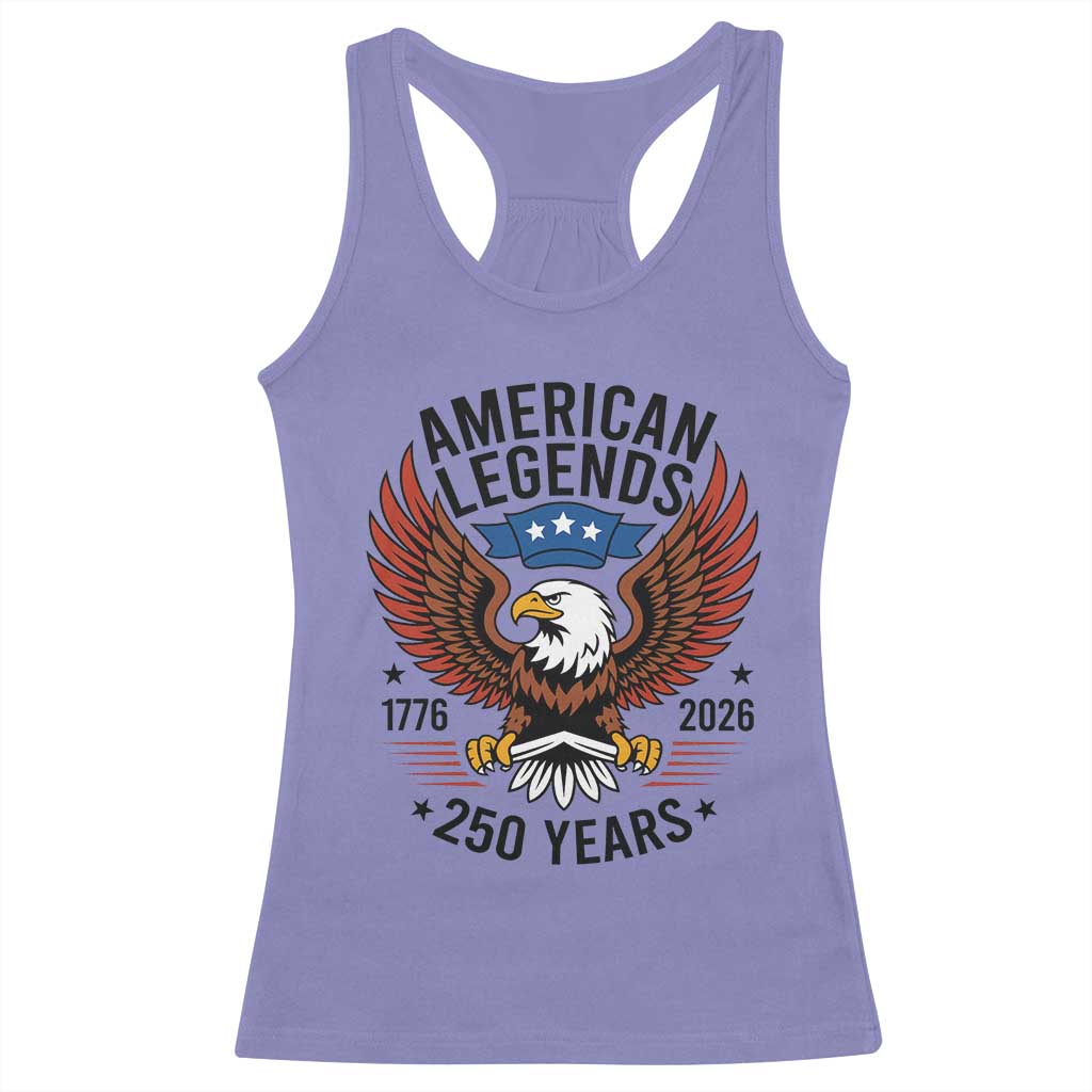American Legends Eagle Racerback Tank Top 250 Years Patriotic Heritage 1776 to 2026 Semiquincentennial - Wonder Print Shop
