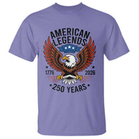 American Legends Eagle T Shirt 250 Years Patriotic Heritage 1776 to 2026 Semiquincentennial - Wonder Print Shop