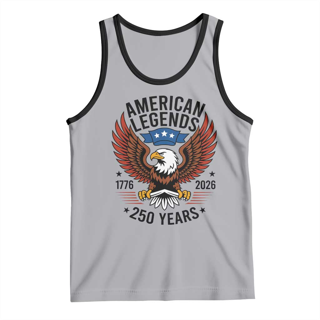 American Legends Eagle Tank Top 250 Years Patriotic Heritage 1776 to 2026 Semiquincentennial - Wonder Print Shop