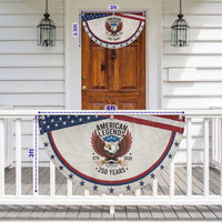 American Legends Bald Eagle Patriotic Fan Flag 250 Years Heritage 1776 to 2026 Semiquincentennial
