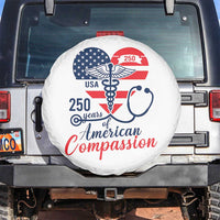 250 Years of American Compassion Spare Tire Cover Patriotic Medical Worker - Wonder Print Shop