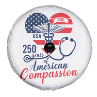 250 Years of American Compassion Spare Tire Cover Patriotic Medical Worker - Wonder Print Shop
