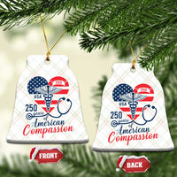 250 Years of American Compassion Ceramic Ornament Patriotic Medical Worker - Wonder Print Shop