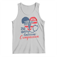 250 Years of American Compassion Tank Top Patriotic Medical Worker - Wonder Print Shop
