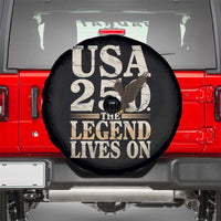 USA 250 The Legend Lives On Spare Tire Cover Patriotic Eagle for Semiquincentennial 2026 - Wonder Print Shop