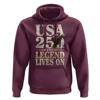 USA 250 The Legend Lives On Hoodie Patriotic Eagle for Semiquincentennial 2026 - Wonder Print Shop