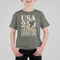 USA 250 The Legend Lives On T Shirt For Kid Patriotic Eagle for Semiquincentennial 2026 - Wonder Print Shop