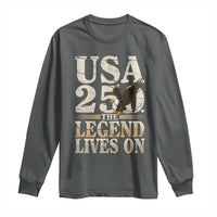 USA 250 The Legend Lives On Long Sleeve Shirt Patriotic Eagle for Semiquincentennial 2026 - Wonder Print Shop