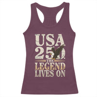 USA 250 The Legend Lives On Racerback Tank Top Patriotic Eagle for Semiquincentennial 2026 - Wonder Print Shop