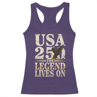 USA 250 The Legend Lives On Racerback Tank Top Patriotic Eagle for Semiquincentennial 2026 - Wonder Print Shop