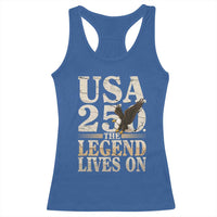 USA 250 The Legend Lives On Racerback Tank Top Patriotic Eagle for Semiquincentennial 2026 - Wonder Print Shop