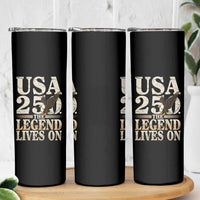 USA 250 The Legend Lives On Skinny Tumbler Patriotic Eagle for Semiquincentennial 2026 - Wonder Print Shop