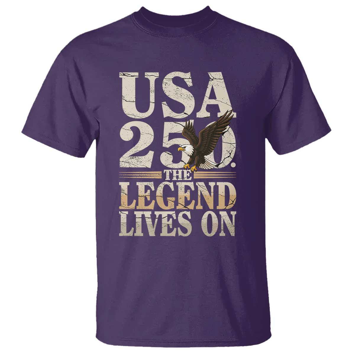 USA 250 The Legend Lives On T Shirt Patriotic Eagle for Semiquincentennial 2026 - Wonder Print Shop