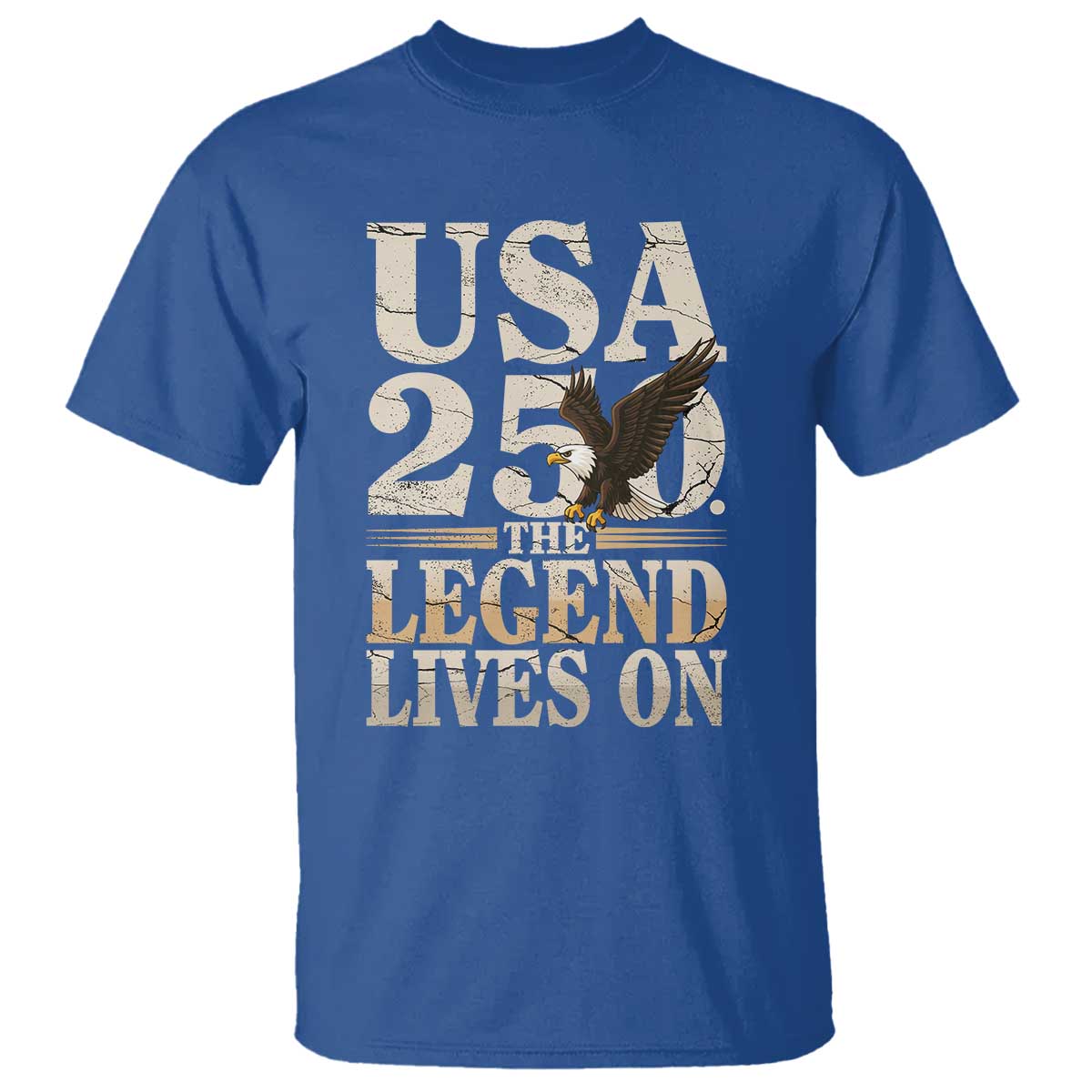 USA 250 The Legend Lives On T Shirt Patriotic Eagle for Semiquincentennial 2026 - Wonder Print Shop