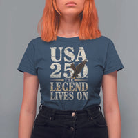 USA 250 The Legend Lives On T Shirt For Women Patriotic Eagle for Semiquincentennial 2026 - Wonder Print Shop