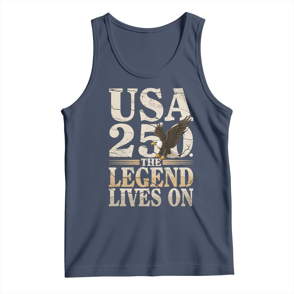 USA 250 The Legend Lives On Tank Top Patriotic Eagle for Semiquincentennial 2026 - Wonder Print Shop