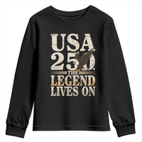 USA 250 The Legend Lives On Youth Sweatshirt Patriotic Eagle for Semiquincentennial 2026 - Wonder Print Shop