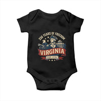 Virginia 250 Years of Freedom Baby Onesie George Washington Patriotic State Pride Est. 1776 - Wonder Print Shop