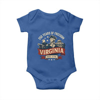 Virginia 250 Years of Freedom Baby Onesie George Washington Patriotic State Pride Est. 1776 - Wonder Print Shop