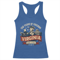 Virginia 250 Years of Freedom Racerback Tank Top George Washington Patriotic State Pride Est. 1776 - Wonder Print Shop