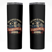 Virginia 250 Years of Freedom Skinny Tumbler George Washington Patriotic State Pride Est. 1776 - Wonder Print Shop