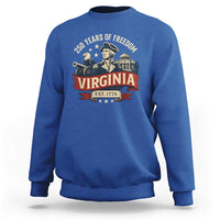 Virginia 250 Years of Freedom Sweatshirt George Washington Patriotic State Pride Est. 1776 - Wonder Print Shop