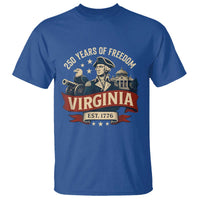 Virginia 250 Years of Freedom T Shirt George Washington Patriotic State Pride Est. 1776 - Wonder Print Shop