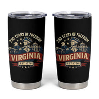 Virginia 250 Years of Freedom Tumbler Cup George Washington Patriotic State Pride Est. 1776 - Wonder Print Shop