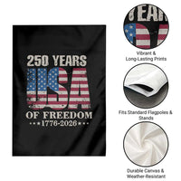 USA Flag 250 Years of Freedom Garden Flag Vintage Patriotic 1776 to 2026 Semiquincentennial - Wonder Print Shop