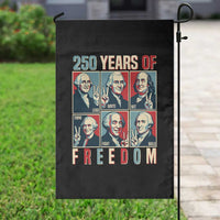 Founding Fathers 250 Years of Freedom Garden Flag Patriotic Pop Art Style Semiquincentennial 2026 - Wonder Print Shop