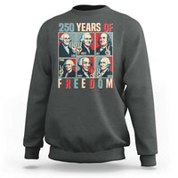Founding Fathers 250 Years of Freedom Sweatshirt Patriotic Pop Art Style Semiquincentennial 2026 - Wonder Print Shop