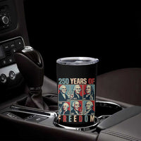 Founding Fathers 250 Years of Freedom Tumbler Cup Patriotic Pop Art Style Semiquincentennial 2026 - Wonder Print Shop