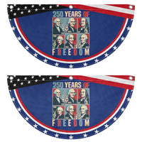 Founding Fathers 250 Years of Freedom Patriotic Fan Flag Pop Art Style Semiquincentennial 2026