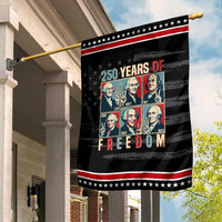 Founding Fathers 250 Years of Freedom Garden Flag Patriotic Pop Art Style Semiquincentennial 2026
