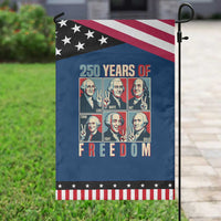 Founding Fathers 250 Years of Freedom Garden Flag Patriotic Pop Art Style Semiquincentennial 2026