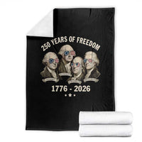 250 Years of Freedom Founding Fathers Throw Blanket Patriotic 1776 to 2026 July 4th American History - Wonder Print Shop