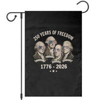250 Years of Freedom Founding Fathers Garden Flag Patriotic 1776 to 2026 July 4th American History - Wonder Print Shop